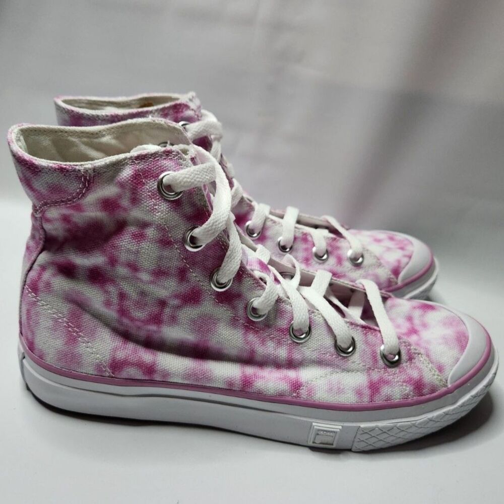 Fila Tarp Shoes Women’s 8 Pink Tie‑Dye High‑Top Sneakers
